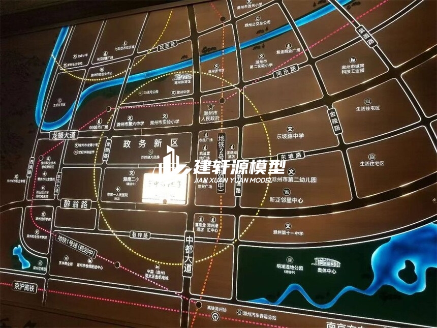 平定区域壁挂模型